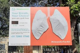 PCMC Mayor Dr Kavita Choutmol inaugurates “Billboard That Breathes” installation at Kharghar, Navi Mumbai