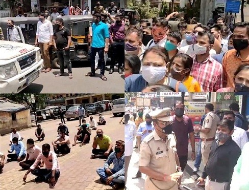Navi Mumbai ‘Mini Lockdown’ met with angry protests