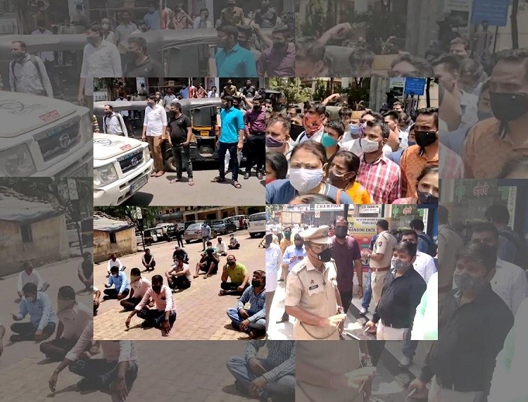 Navi Mumbai ‘Mini Lockdown’ met with angry protests