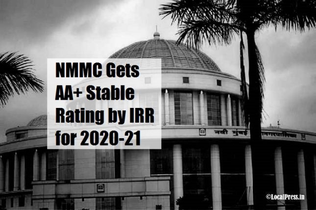 IRR gives AA+ Stable Rating to NMMC for excellent financial performance 2020-21
