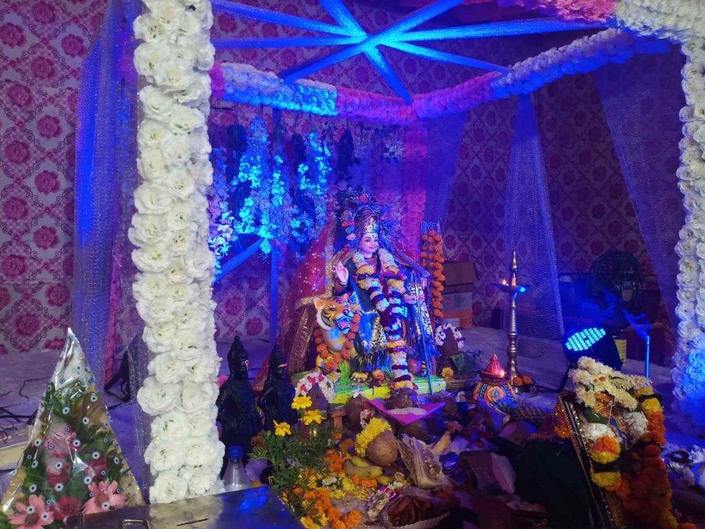 Glimpse of Navratri celebrations in Navi Mumbai 2021 - Sarsole Durga Pandal, Nerul