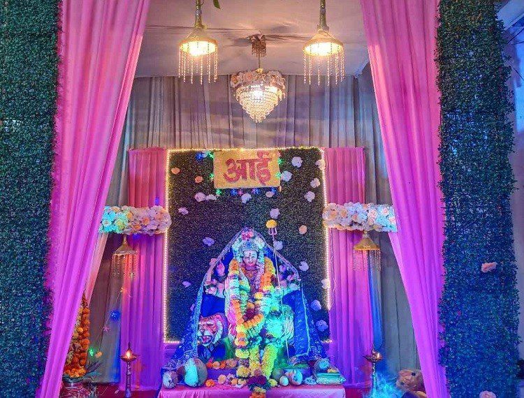 Glimpse of Navratri celebrations in Navi Mumbai 2021 - Shetkari Kamgar Paksh & Aamhi Ulwekar, Sector 17, Ulwe