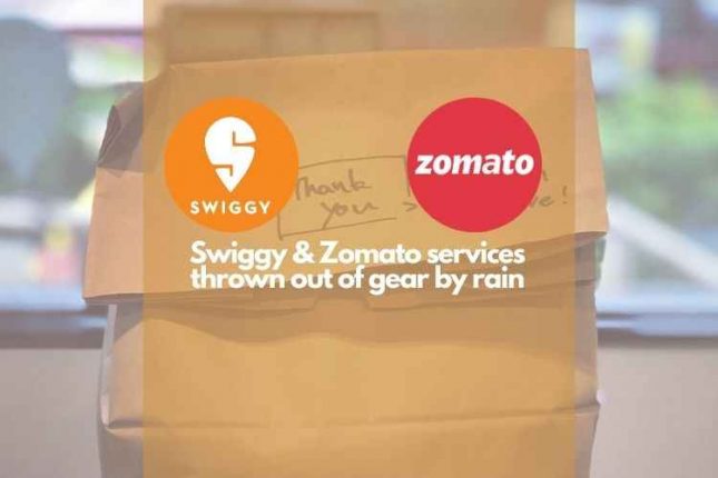 Rain hits Swiggy & Zomato services in Kharghar