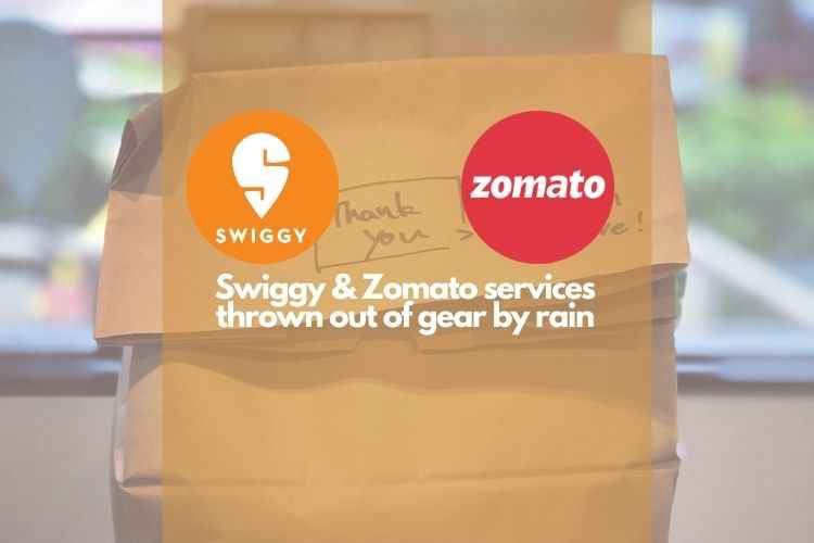 Rain hits services of Swiggy & Zomato in Kharghar