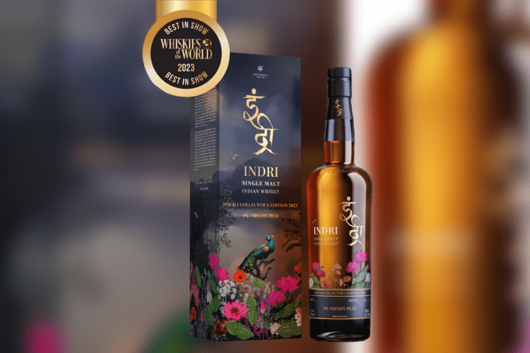 Indri Whiskey wins 'World's Finest Whisky' title at the 2023 Whiskies of the World Awards